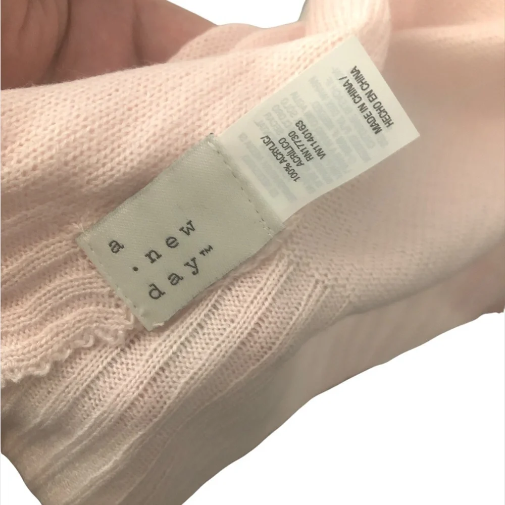 A NEW DAY Blanket Scarf Women's O/S Pink Tan Oversized Scarves Color Block